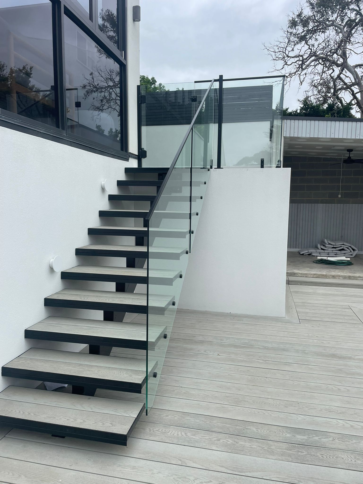 Exterior glass installation by Maison Glass